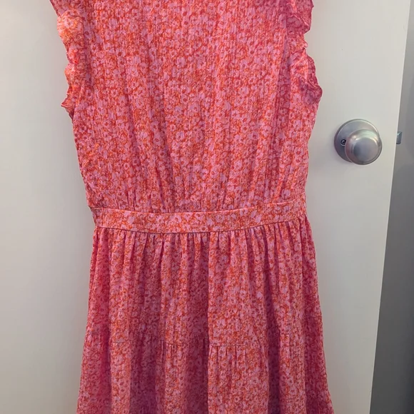 Rachel Zoe Pink Floral Ruffle Dress - Picture 2 of 5